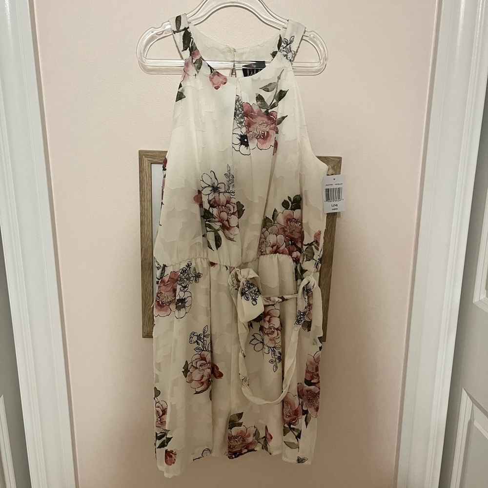 Lilt Cream Floral Romper Dress